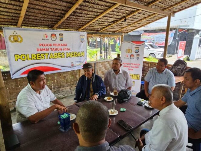 IMO Sumut Bersama Sat Intelkam Polrestabes Medan Bincang Soal Pojok Pilkada Damai