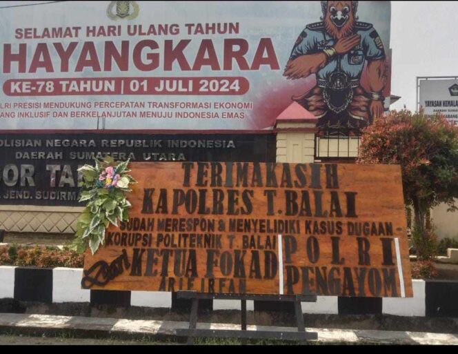Ungkap Kasus Dana Hibah di Poltan 2,8 Milyar, Masyarakat Apresiasi Kinerja Polres Tanjungbalai