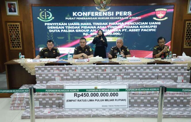 Kejagung Sita Rp 450 Miliar Dalam Perkara PT Duta Palma Korporasi