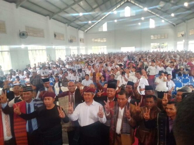 Paslon Nomor 2 JTP-DENS Bertekad Menang di Siborongborong