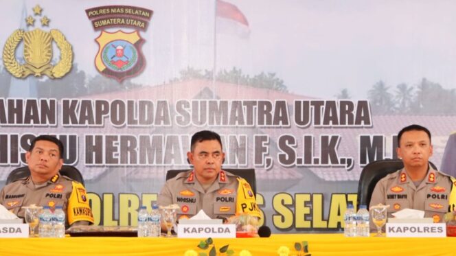 Kunker di Nias Selatan, Kapolda Sumut Tegaskan Hal Ini kepada Personel