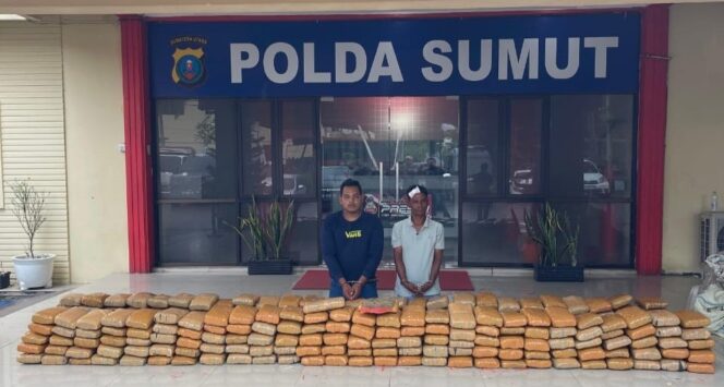 Polda Sumut Gagalkan 272 Kg Ganja Asal Aceh