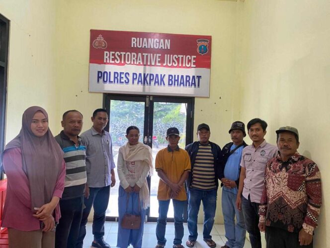 Sat Reskrim Polres Pakpak Bharat Lakukan Restorative Justice Dalam Perkara KDRT