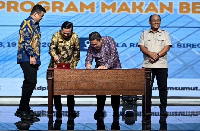 33 Pemkab/Pemko se-Sumut Teken Nota Kesepahaman SPPG Program MBG