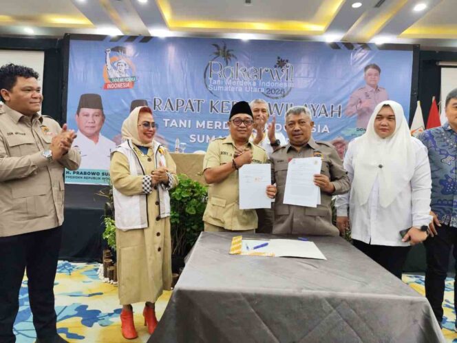 Tani Merdeka Indonesia Sumut Jalin Sinergi Strategis dengan Partai Gerindra Sumut