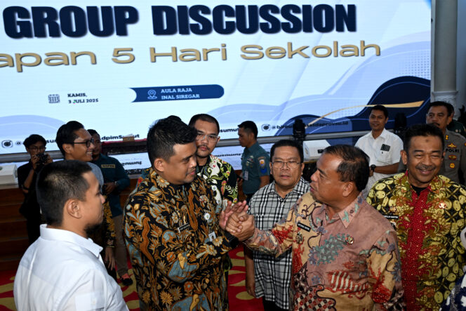 Lima Hari Sekolah  Diterapkan Tahun Ini, Gubernur Sumut Tekankan Peran Orang Tua