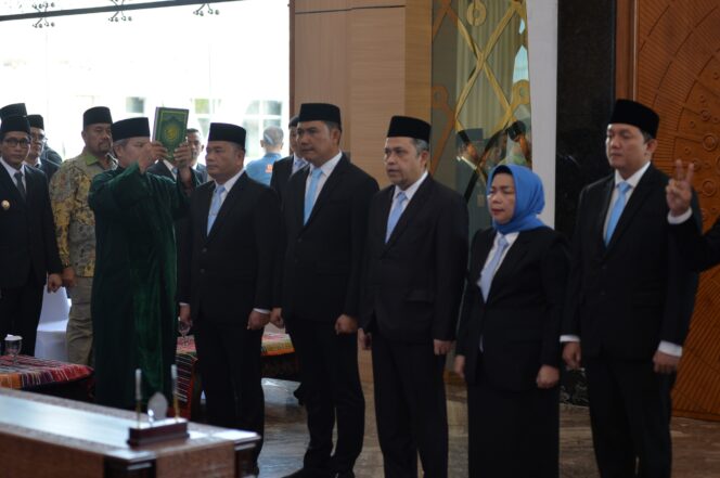 Gubernur Sumut  Kembali Tekankan Soal Loyalitas Kepada K Enam Pejabat Eselon II Yang Baru Dilantik