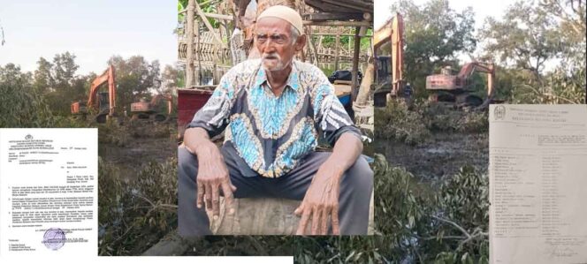 Tanah Nelayan Tua Dibuldoser OTK, Padahal Sudah Lapor Presiden dan Polisi, Ibnu Haldun : Tolong Pak Presiden dan Pak Kapolri