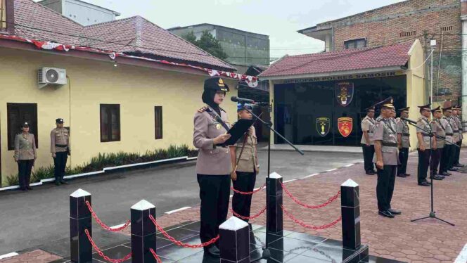 Polres Samosir Gelar Upacara Peringatan Hari Juang Polri