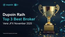 Dupoin Raih Top 3 Pialang dengan Volume Transaksi Terbesar November 2025 versi JFX