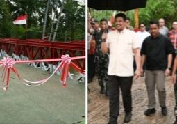 Resmikan Jembatan Bailey di Tapteng, Gubernur Bobby Janji Beri Modal Usaha untuk Warga
