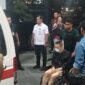 Alexander Halim alias Akuang saat keluar dari kantor Kejati Sumut (ist/andry)